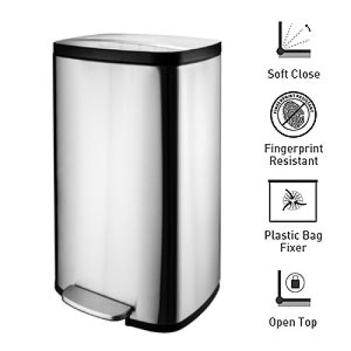 Κάδος με πεντάλ INOX 50lt Κάδος με πεντάλ INOX 50lt