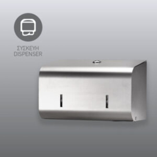 Συσκευή υγείας Mars interfold τοίχου double decor inox 182 Συσκευή υγείας Mars interfold τοίχου double decor inox 182